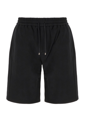 Saint Laurent Black Cotton Bermuda Shorts
