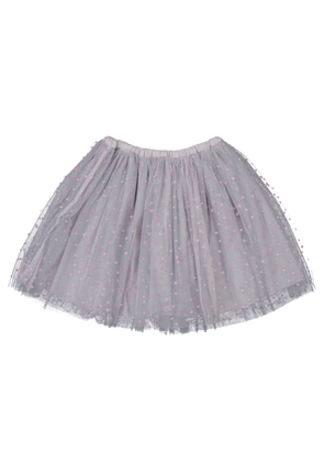 Bonton Kids Tutu Tulle Skirt In Grey