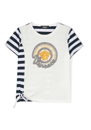 Young Versace Girls Medusa Striped T-Shirt