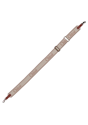 Chloe Logo Canvas Adjustable Bag Strap