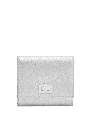 Fendi Peekaboo Tri-Fold Leather Wallet