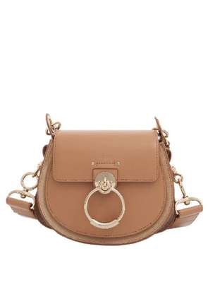 Chloe Tess Small Shiny And Suede Calfskin Shoulder Bag
