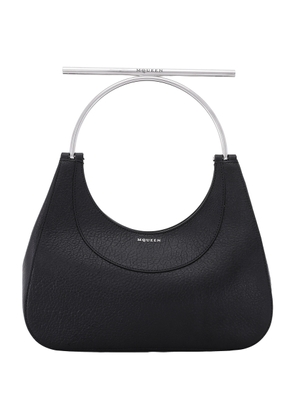 Alexander McQueen Black/Silver Ladies T-bar Bag
