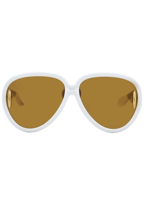 Loewe Brown Mirror Pilot Unisex Sunglasses LW40132I 25G 65
