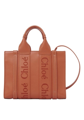 Chloe Small Woody Logo Tote Bag