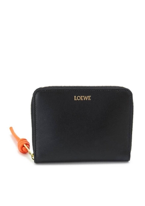 Loewe Knot Zipped Compact Leather Wallet