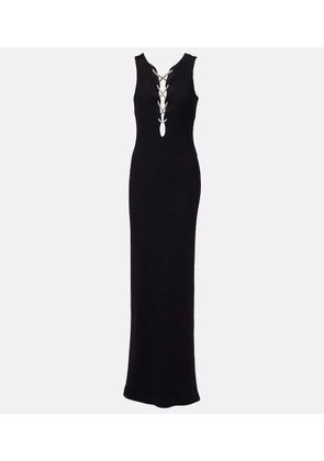 Givenchy Embellished cutout jersey gown