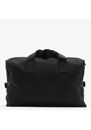 Burberry Black Check Jacquard Weekend Bag