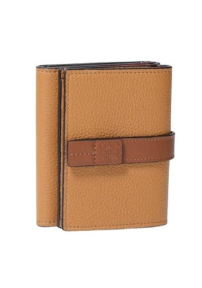 Loewe Trifold Calfskin Wallet - Light Caramel/Pecan