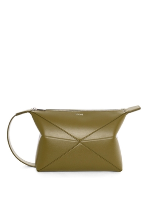 Loewe Puzzle Fold Wash Bag - Olive