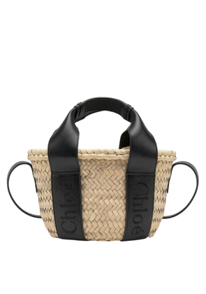 Chloe Small Sense Raffia Tote Bag