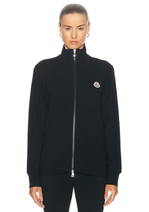 Moncler Zip Up Cardigan in Black - Black. Size L (also in M).