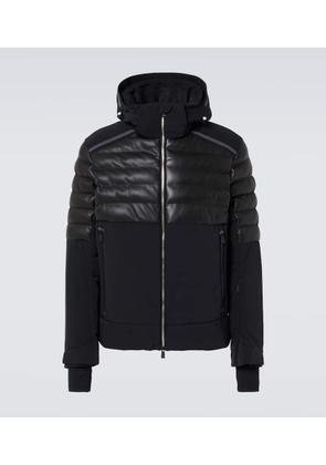 Toni Sailer Lorenz faux leather ski jacket