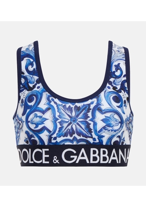 Dolce&Gabbana Printed sports bra