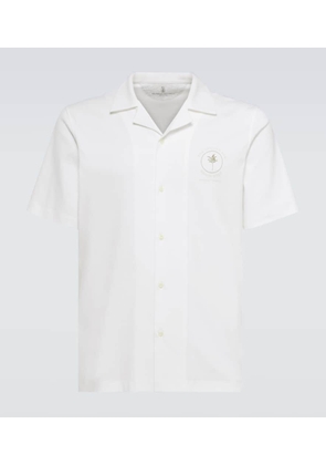 Brunello Cucinelli Embroidered cotton shirt