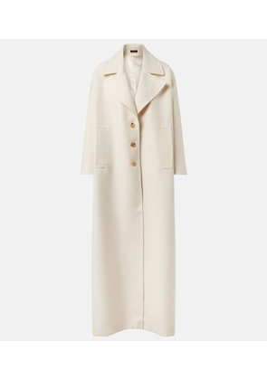 Gucci GG Jacquard wool and silk crepe coat