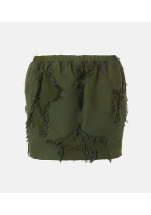 Gucci Floral jacquard fil coupe miniskirt