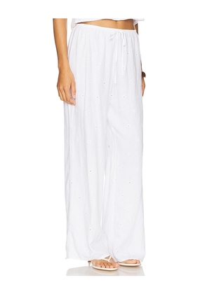 Bella Dahl Wide Leg Pant in White. Size L. Also in M, XS.