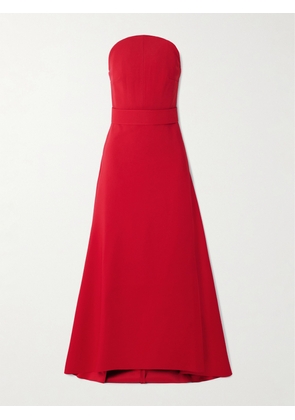 Solace London - Ember Belted Crepe Maxi Dress - Red - UK 4,UK 6,UK 8,UK 10,UK 12,UK 14,UK 16