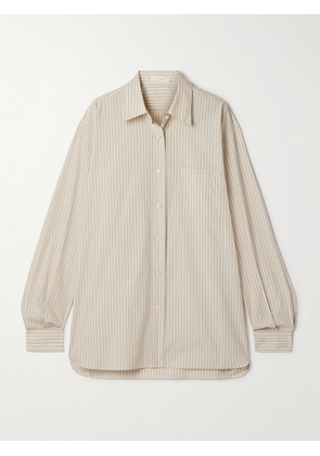 The Row - Nesson Striped Organic Cotton-poplin Shirt - Green - US0,US2,US4,US6,US8,US10,US12,US14