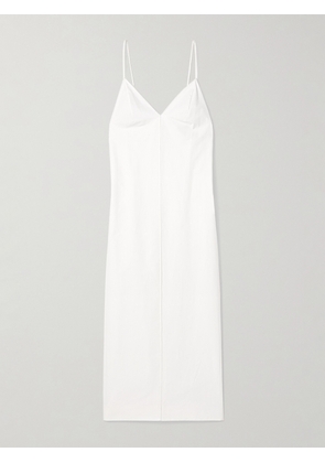 KHAITE - Tulula Silk-poplin Maxi Dress - White - x small,small,medium,large,x large