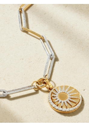 FoundRae - Balance 18-karat Yellow And White Gold Diamond Necklace - One size