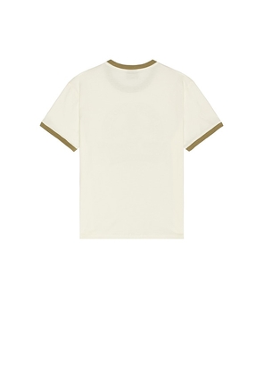 Coney Island Picnic County Fair Ringer Tee in Cream. Size L. Also in M, S.