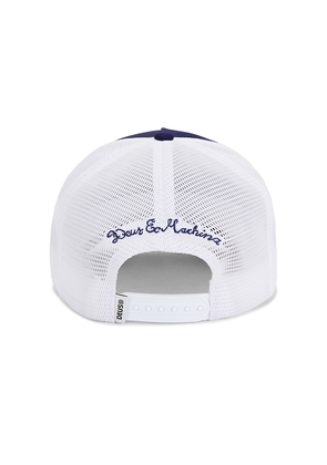 Deus Ex Machina Bills Trucker Hat in Blue.