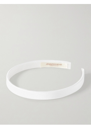 Jennifer Behr - Lucy Silk-satin Headband - Cream - One size