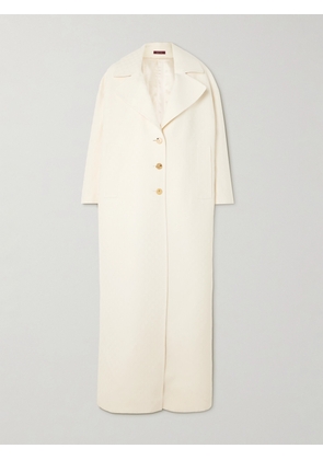 Gucci - Oversized Wool And Silk-blend Jacquard Coat - Cream - IT38