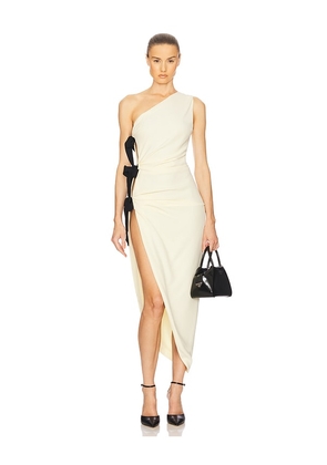 Helsa The Seline Dress With Bows in Yellow. Size L. Also in M, S, XL.