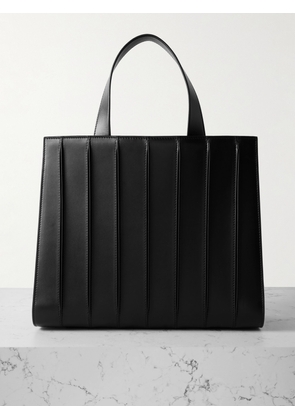 Max Mara - Whitney Bag 7 Large Pleated Leather Tote Bag - Black - One size