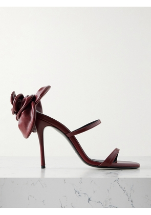 Magda Butrym - Appliquéd Leather Sandals - Burgundy - IT36,IT37,IT37.5,IT38,IT38.5,IT39,IT39.5,IT40,IT40.5,IT41,IT41.5