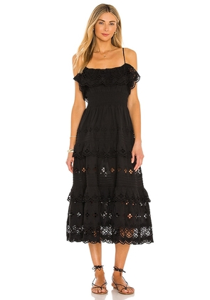 Lovers and Friends Dallas Midi Dress in Black. Size XS. Also in L, S.