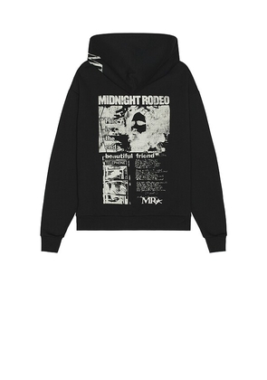 Midnight Rodeo The End Hoodie in Black. Size L. Also in XL/1X.