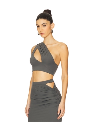 Michael Costello x REVOLVE Lior Top in Grey. Size L. Also in M, S, XL, XS, XXS.