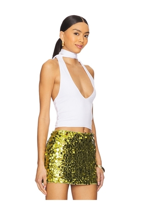 superdown Jessalyn Halter Top in White. Size L. Also in M, XL.