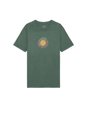 ROARK Hod Postcard Tee in Green. Size L. Also in M, S.