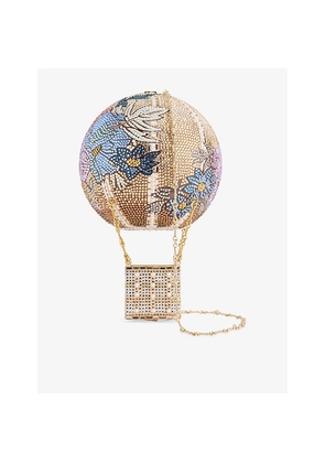 Womens Judith Leiber Couture Hot Air Balloon Floral Fantasy Crystal-Embellished Clutch Bag