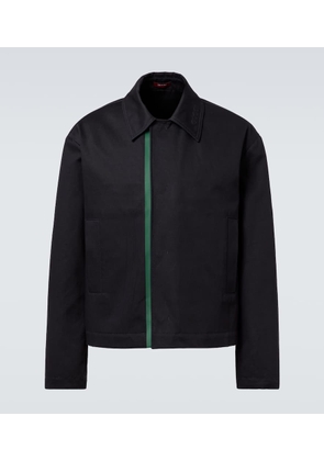 Gucci Web Stripe cotton gabardine jacket
