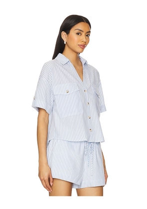 BLANKNYC Button Up Shirt in Baby Blue. Size L. Also in M, S, XS.