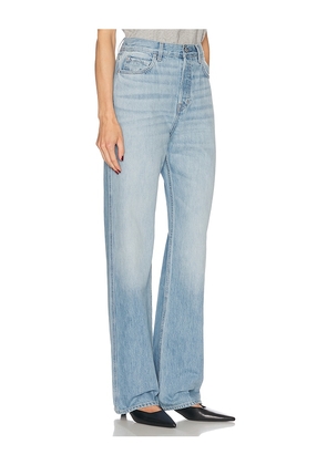 GRLFRND Graham High Rise Straight Jeans in Blue. Size 23. Also in 24, 25, 26, 27, 28, 29, 30, 32.