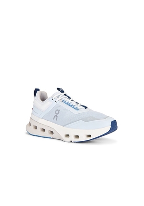 On Cloudnova X Sneaker in Baby Blue. Size 10. Also in 11, 6, 6.5, 7, 7.5, 8, 8.5, 9, 9.5.