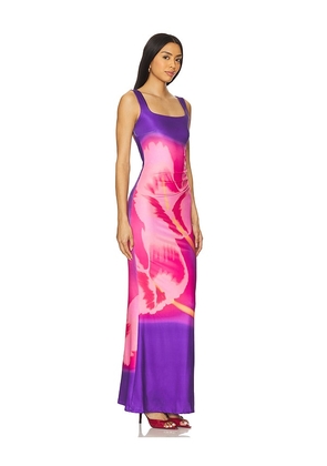 Runaway The Label Makiko Maxi Dress in Pink, Purple. Size L. Also in M, S, XL, XS.