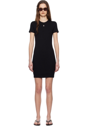 Givenchy Black 4G Short Sleeves Rib Tank Minidress