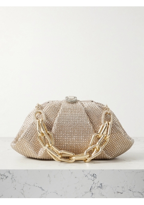 Judith Leiber Couture - Gemma Crystal-embellished Satin Clutch - Gold - One size