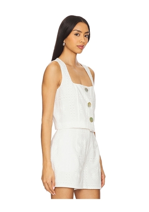 Yumi Kim Jade Top in White. Size L. Also in M, S, XL, XS.