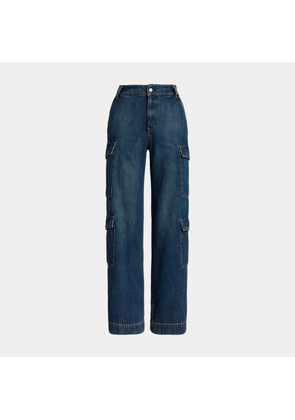 High-Rise Wide-Leg Cargo Jean