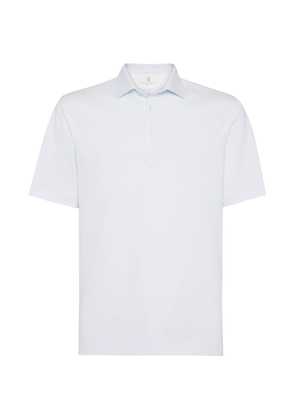 Brunello Cucinelli Cotton-Linen Piqué Polo Shirt