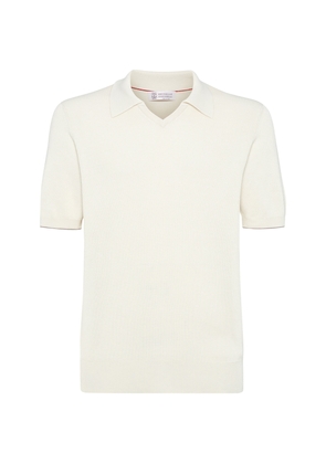 Brunello Cucinelli Cotton-Knit Polo Shirt